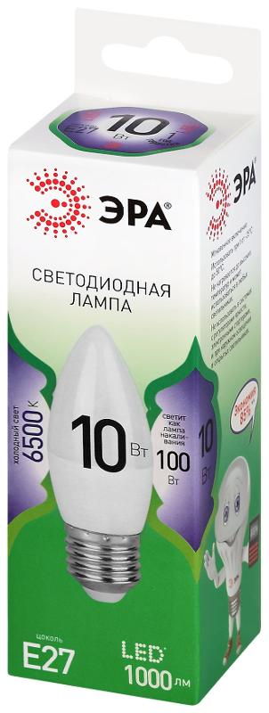 Лампа светодиодная  GREEN LINE LED B35-10W-865-E27 GL E27 10 Вт свеча холодный свет | Б0067125 | ЭРА — миниатюра 5