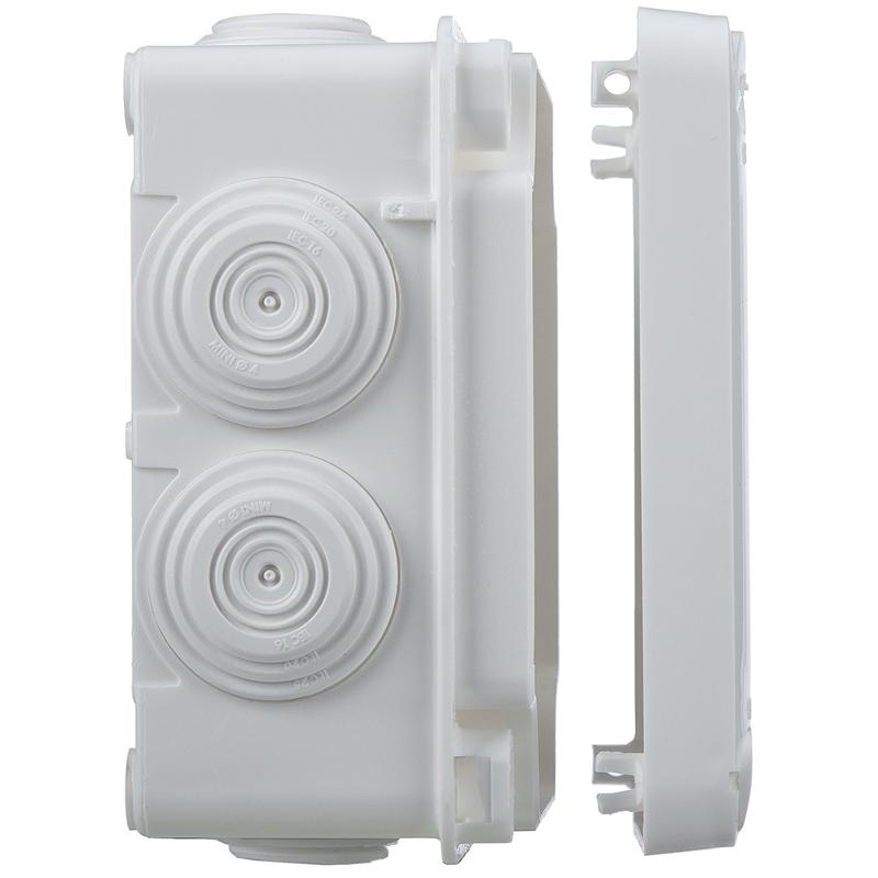 Plexo Коробка IP55 105х105х55мм бел — миниатюра 5