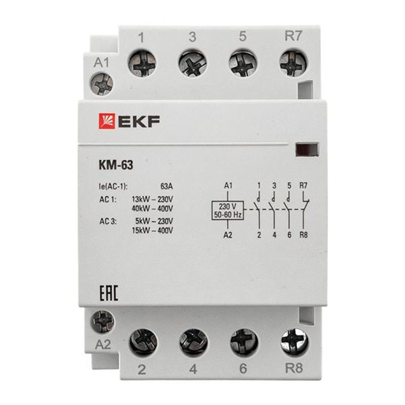 Контактор модульный КМ 63А 3NО+NC (3 мод.) EKF PROxima | km-3-63-31 | EKF — миниатюра 7