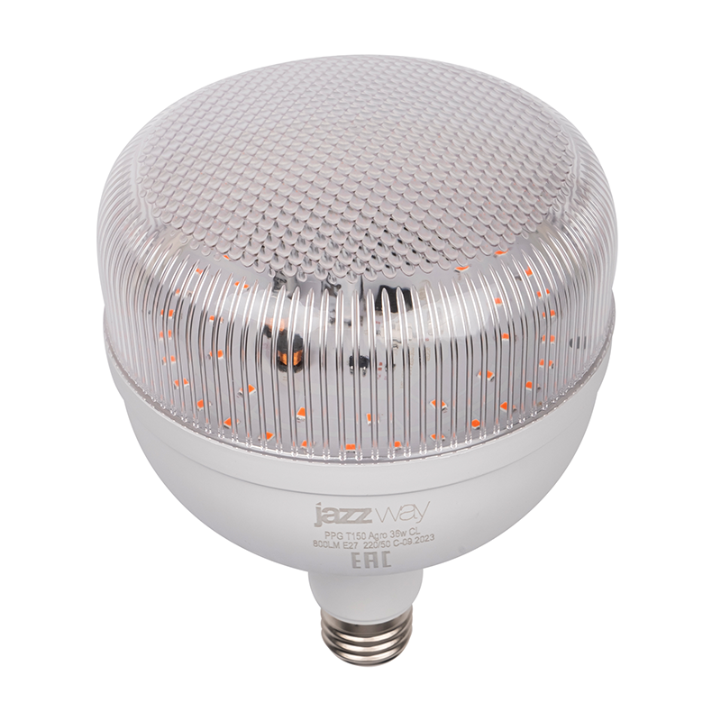 Лампа светодиодная PPG T150 Agro 36w CL E27  (для растений) | .5050389 | Jazzway — миниатюра 2
