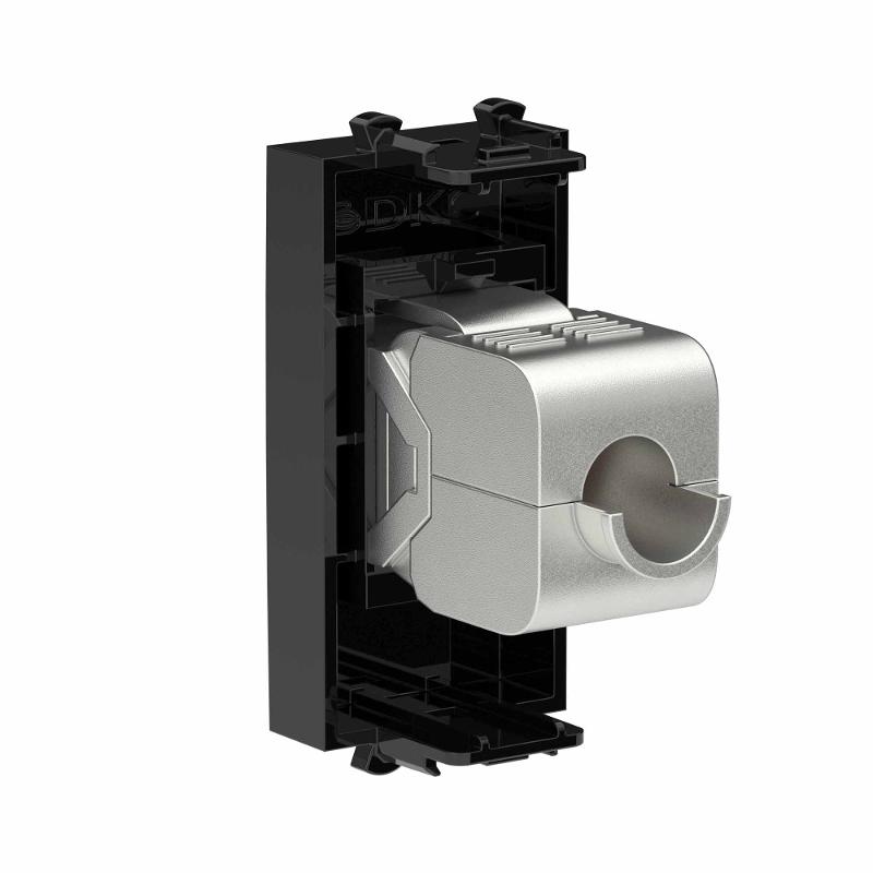 Компьютерная розетка RJ-45 без шторки модульная, кат.6 экранированная, "Avanti", "Черный квадрат", 1 модуль | 4402791 | DKC — миниатюра 3