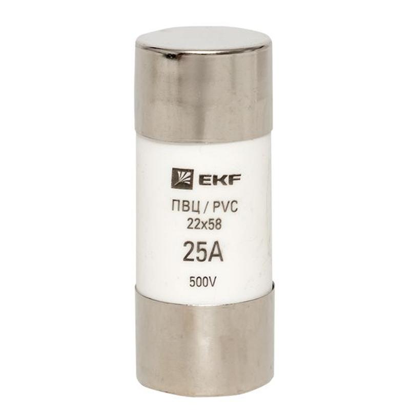 Плавкая вставка цилиндрическая ПВЦ (22х58) 25А | pvc-22x58-25 | EKF — миниатюра 3