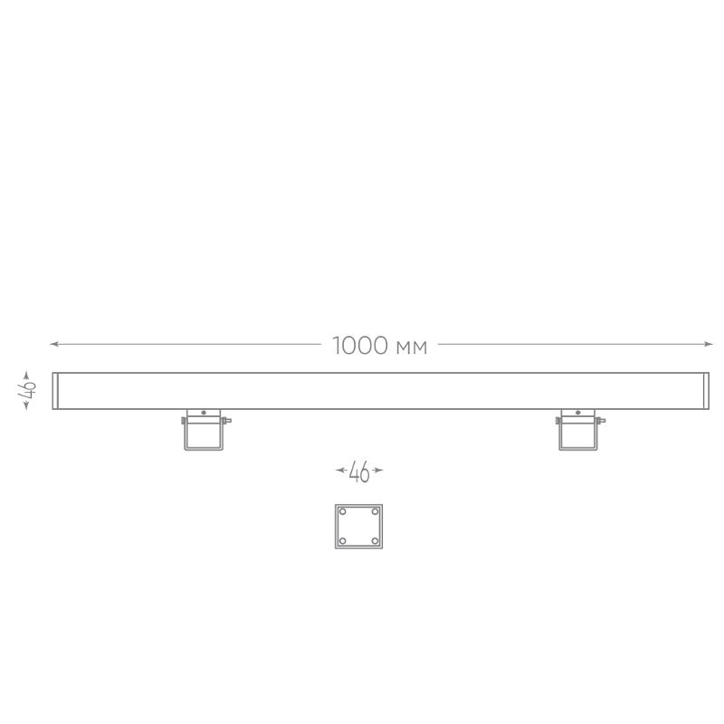 Прожектор архитектурный светодиодный линейный LL-889 18LED RGB, 1000*46*46mm, 18W 85-265V, IP65 | 32156 | FERON — миниатюра 6