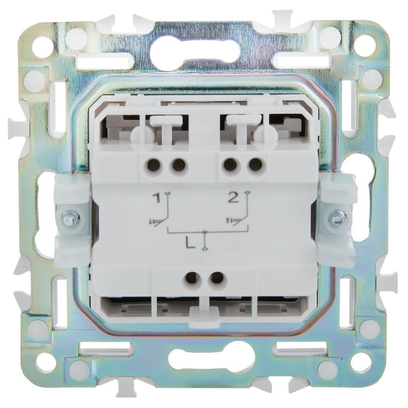 SKANDY Выключатель жалюзи 10А SK-V12G графит | SK-V15-0-10-K53 | IEK — миниатюра 3
