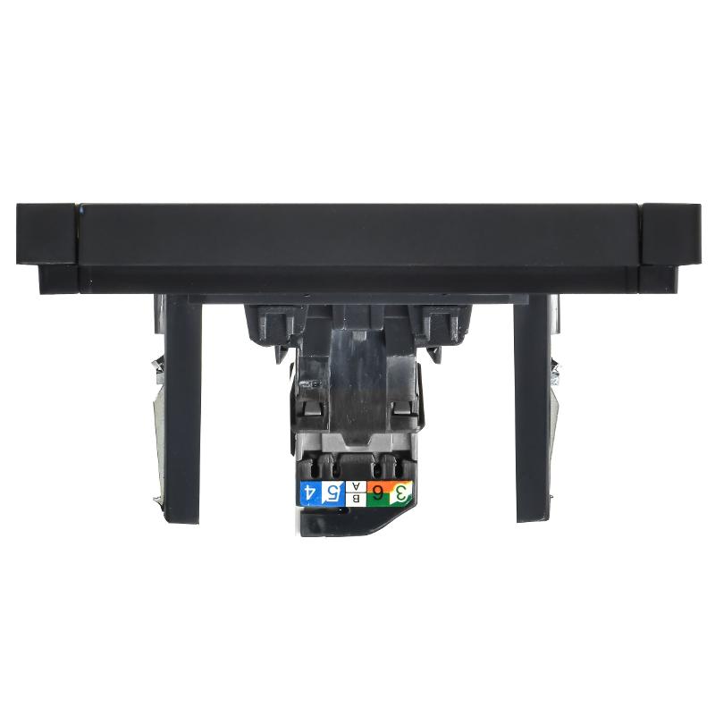 FORTE&PIANO Розетка комп. RJ45 кат.6 FP131 черный | FP-K10-2-K02 | IEK — миниатюра 5