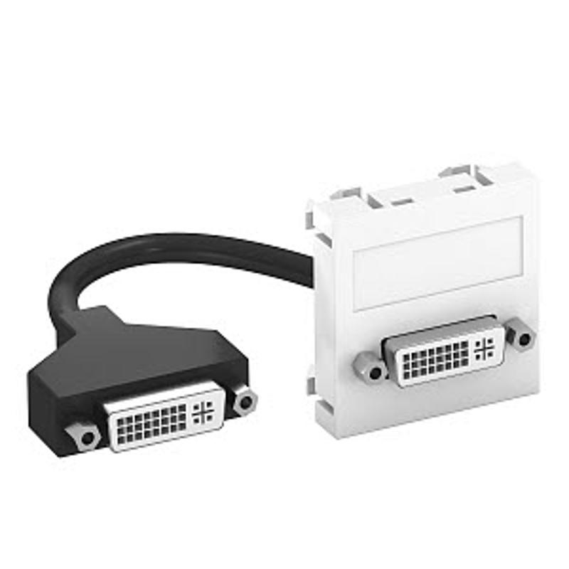 Мультимедийная рамка DVI Modul45 (черный) (MTG-DVI F SWGR1) | 6104757 | OBO Bettermann — миниатюра 2