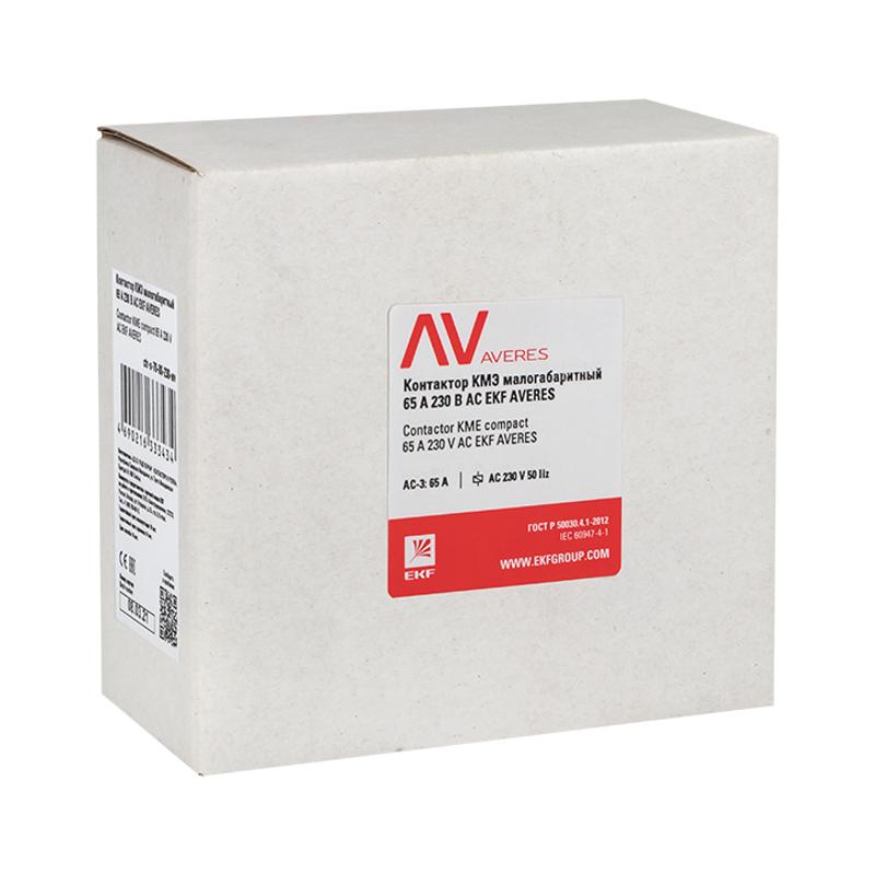 Контактор КМЭ 65А 400В АС EKF AVERES | ctr-s-70-00-400-av | EKF — миниатюра 4