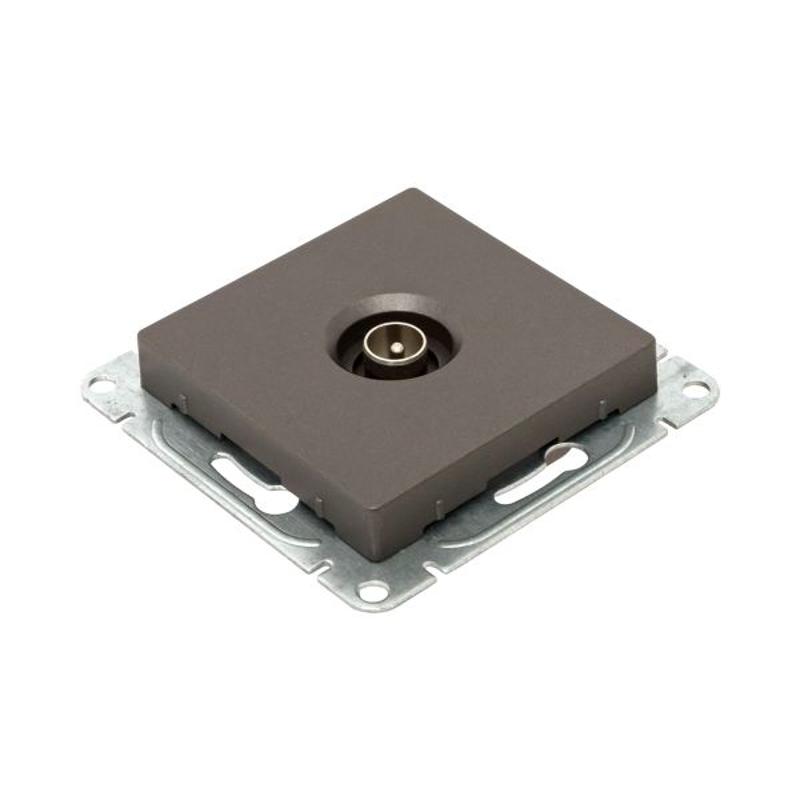 Механизм розетки TV, одиночная, мокко Эпика  |UP1-SOM-TV-1| EKF — миниатюра 8