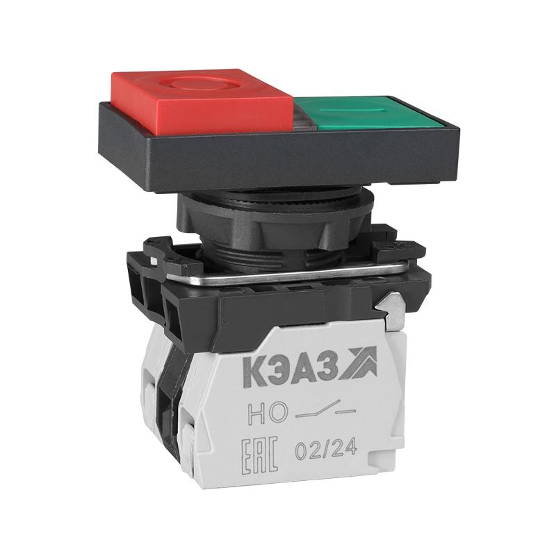 Кнопка КМЕ9111мЛ-220В-зел-красн-1но+1нз-двойная-индикатор-IP40| 309597 | КЭАЗ — фото 1 | Sento