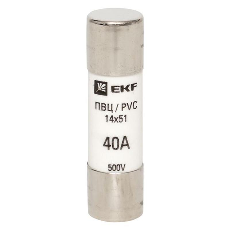 Плавкая вставка цилиндрическая ПВЦ (14х51) 40А | pvc-14x51-40 | EKF — миниатюра 3