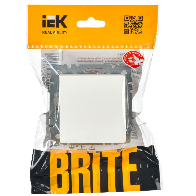 BRITE Выключатель 1-клавишный 10А ВС10-1-0-БрБ белый | BR-V10-0-10-K01 | IEK — миниатюра 2