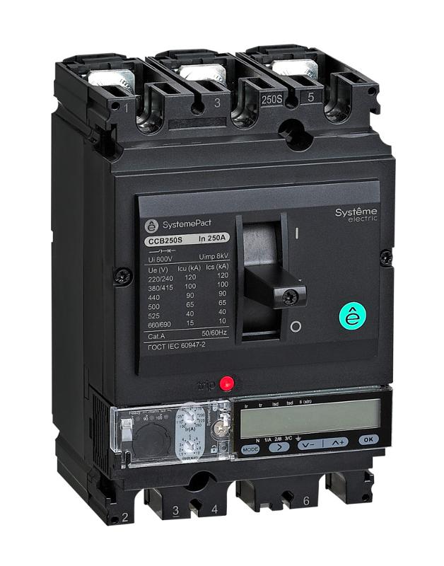 АВТ.ВЫКЛ SYSTEMEPACT CCB160 150KA 3P3D S5.2E 160A | SPC160L16052E3DFC | SE — фото 1 | Sento