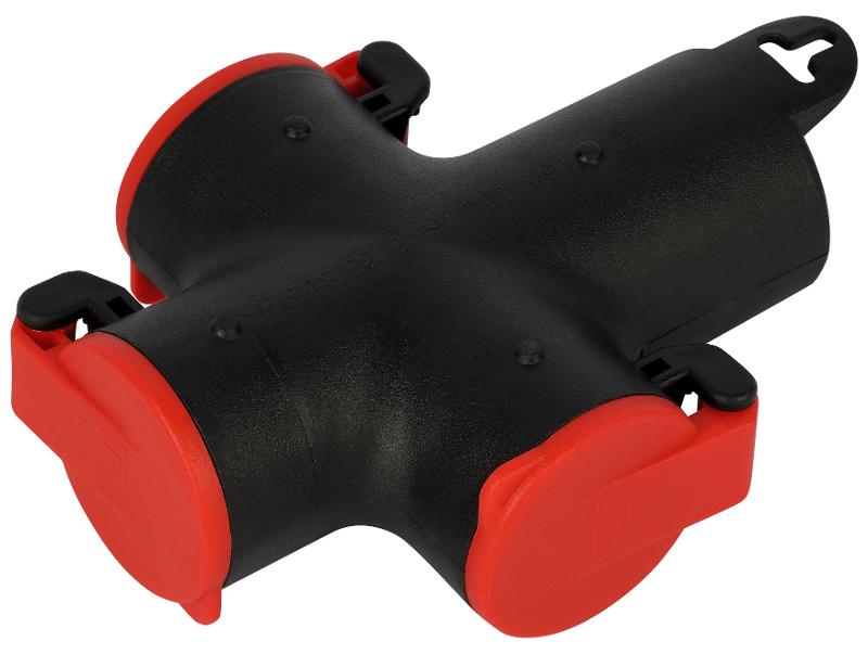 Колодка ЭРА KB-3e-R-IP44 с заземлением 3 розетки 16A IP44 красная | Б0072714 | ЭРА — ЭРА (Энергия света)