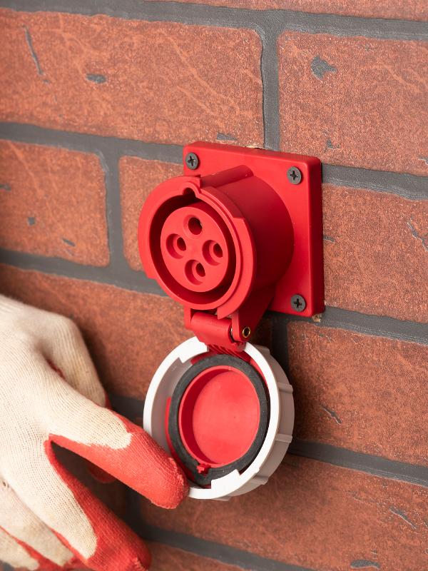Розетка стационарная внутренняя 3142 3Р+РЕ 16А 380В IP67 EKF PROxima | ps-3142-16-380 | EKF — миниатюра 6