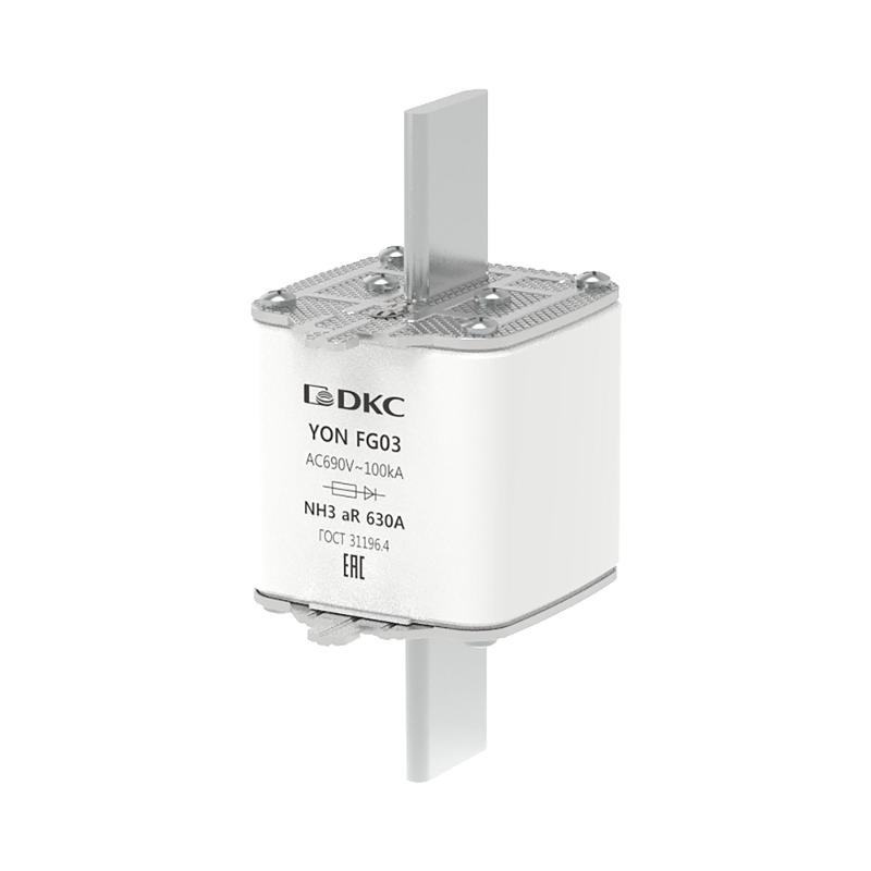 Предохранитель YON ножевого типа FG3 630А 690V характеристика aR | 1FG03-0630-690V-AR | DKC — фото 1 | Sento