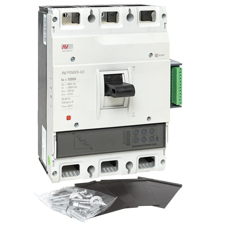 Выключатель автоматический AV POWER-4/3 1000А 100kA ETU2.2 AVERES | mccb-43-1000H-2.2-av | EKF — миниатюра 4