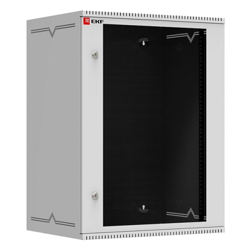 Шкаф телекоммуникационный настенный 15U (600х450) дверь стекло, Astra A серия EKF Basic  |  ITB15G450 |  EKF  — EKF