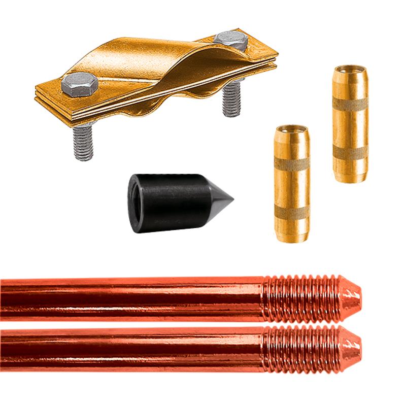 Электрод заземления EZ — 3 (3 метра, 16 мм, 2 х 1500 мм) | 60212 | Ezetek — Ezetek