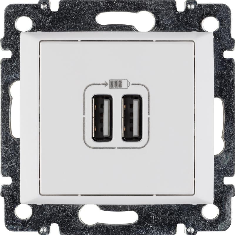 Valena Белый Розетка 2-ая USB — миниатюра 21
