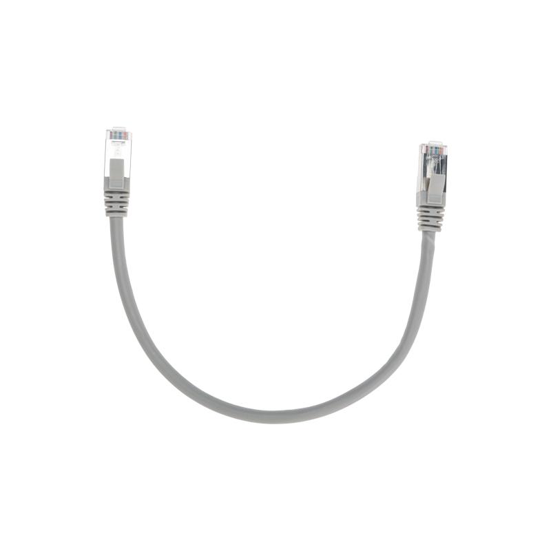 Патч-корд F/UTP CAT 6, RJ45-RJ45, 26AWG, LSZH, серый, 0.3м REXANT | 02-0210-03 | REXANT — фото 1 | Sento