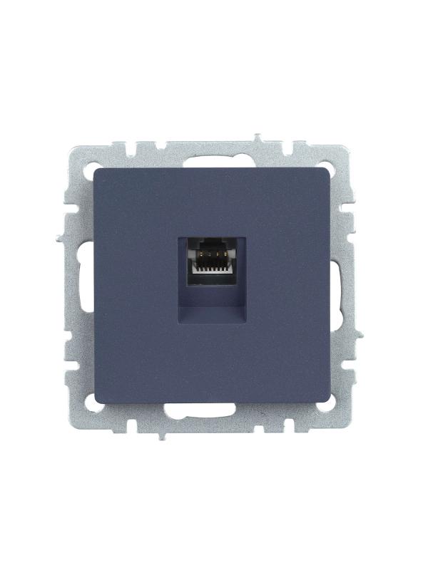 BRITE Розетка компьютерная RJ45 кат.5E РК10-БрМ маренго  | BR-K10-1-K35 | IEK — миниатюра 2