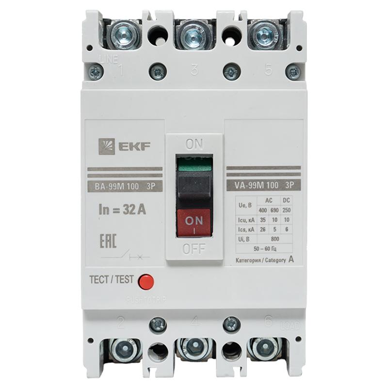 Выключатель автоматический ВА-99М 100/32А 3P 35кА EKF PROxima|mccb99-100-32m|EKF — миниатюра 7