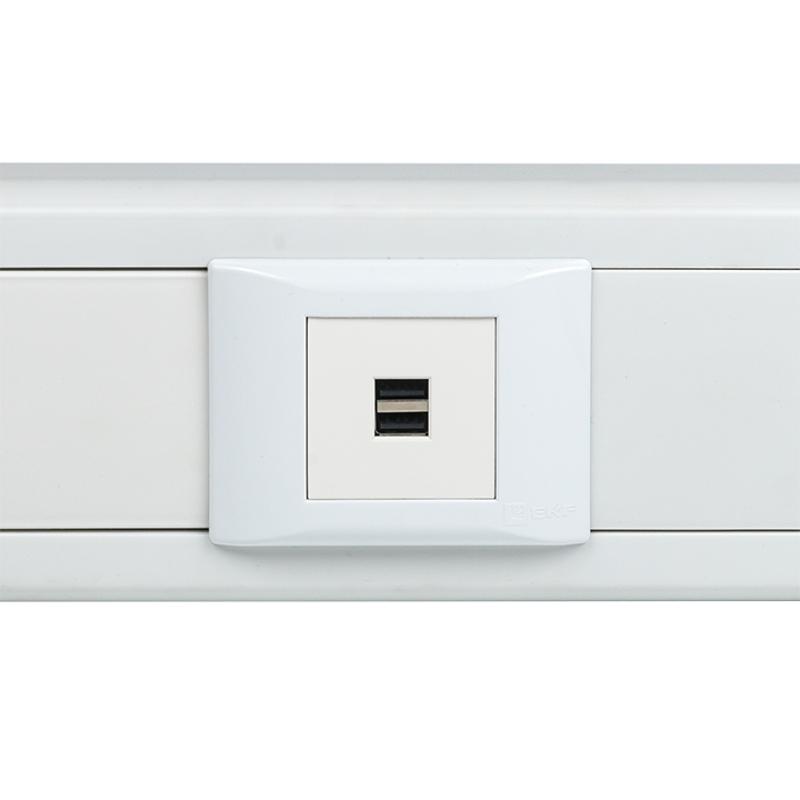 Розетка USB, сила тока 2,1 А (2 гнезда) без индикатора | E2MR2-20USB-10 | EKF — миниатюра 7