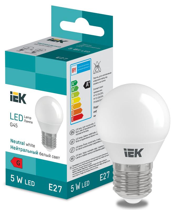 Лампа светодиодная Globe G45 600lm 3000K E14 | LL-I-G45-7-230-30-E14 | IEK — IEK (ИЭК)