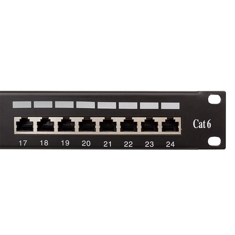 Патч-панель TERACOM CS 19'' Cat.6 1U полный экран STP 24 порта RJ-45 Dual IDC с органайзером|TRCS-PPNL-6STP-1U24|EKF — миниатюра 6