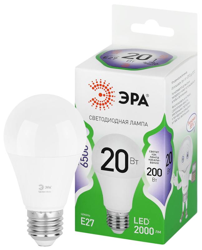 Лампа светодиодная GREEN LINE LED A60-20W-865-E27 GL E27 20 Вт груша холодный свет | Б0067102 | ЭРА — ЭРА (Энергия света)