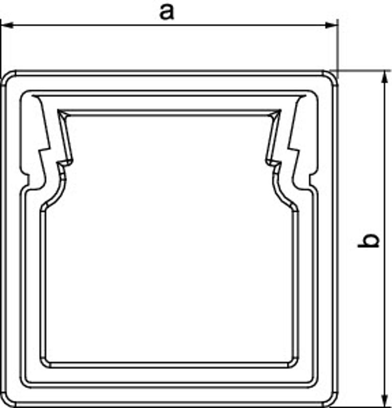 Кольцо для защиты кромок LKM 30x30 мм, серый | 6249847 | OBO Bettermann — миниатюра 3