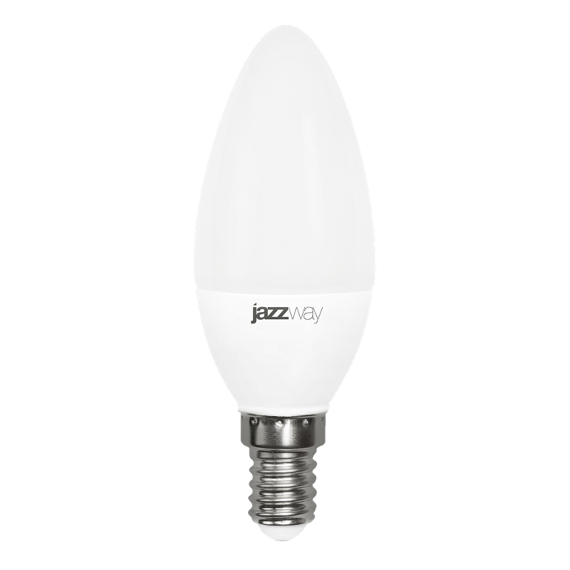 Лампа светодиодная LED 5Вт E14 220В 3000К PLED- ECO-C37 свеча | 1036834A | Jazzway — Jazzway