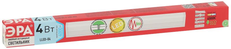 Cветильник светодиодный линейный RED LINE LLED-04-0-40K-004 4Вт 4000K L300мм | Б0056180 | ЭРА — миниатюра 2