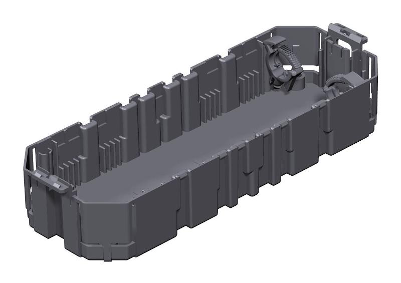 Монтажная коробка GB3 для установки в лючок для 4xModul45 208x76x36 мм (полиамид,черный) | 7407324 | OBO Bettermann — OBO Bettermann