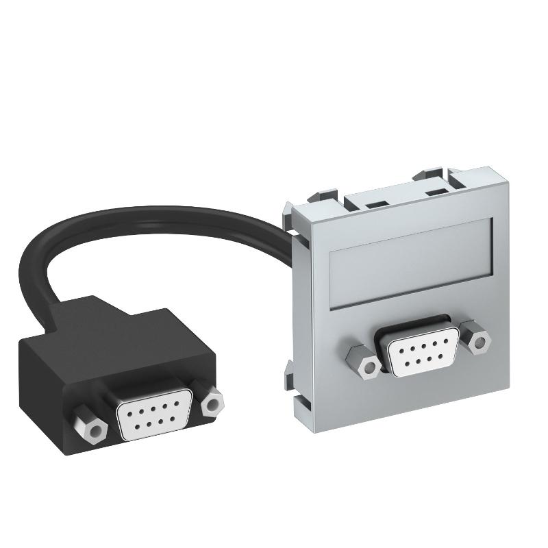 Мультимедийная рамка D-Sub9 Modul45 (серебристый) (MTG-DB9 F AL1) | 6104688 | OBO Bettermann — OBO Bettermann