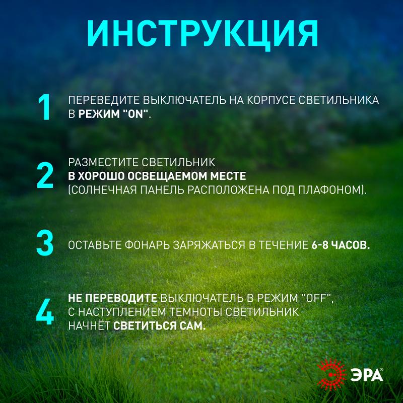 Светильник уличный  ERASF23-13 Камыши на солнечной батарее садовый высота 60 см 5 шт. 5 LED | Б0062359 | ЭРА — миниатюра 3