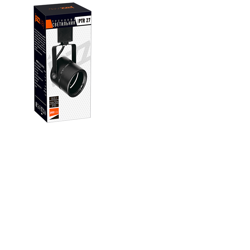 Светильник трековый под лампу PTR 27 GU5.3 BL (чёрный) 230V IP20 | .5039148 | Jazzway — миниатюра 2