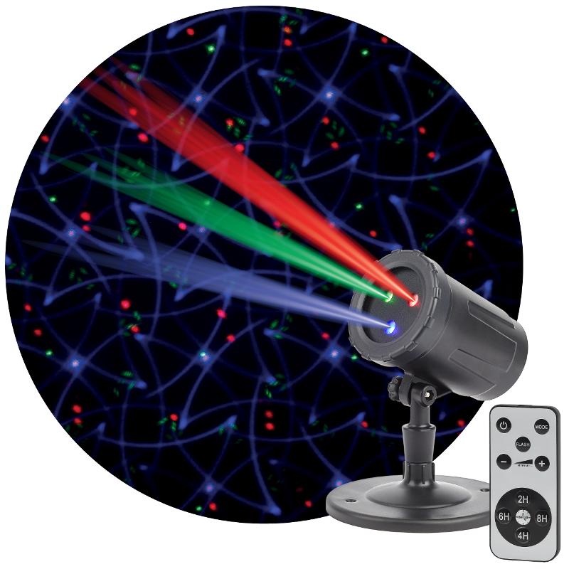 Проектор Laser Калейдоскоп,  ENIOP-05  , IP44, 220В (12/252) | Б0047976 | ЭРА — миниатюра 1