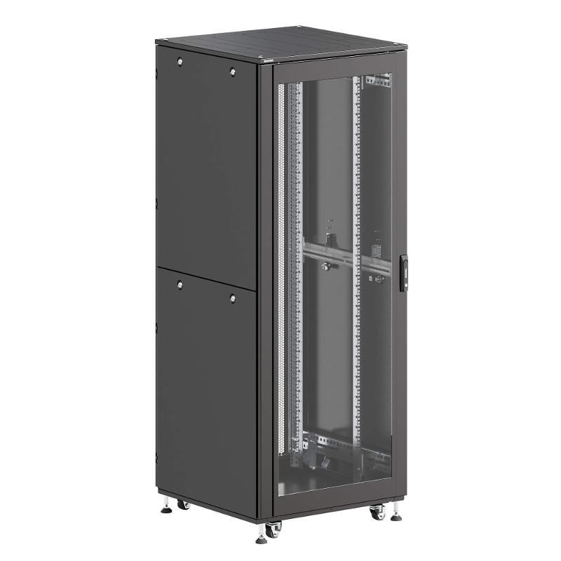 Шкаф напольный разобранный 19'' IT-CQE-N 42U 600x800мм, черный RAL9005 | R5ITN42608FG1M1SB | DKC — DKC (ДКС)