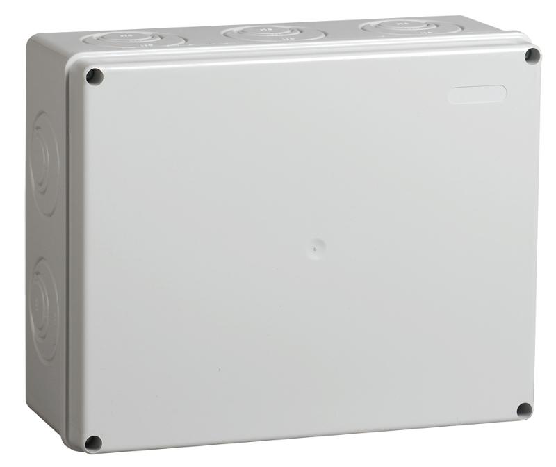 Коробка распределительная КМ41272 для о/п 240х195х90 мм IP55 (RAL7035, кабельные вводы 5 шт) | UKO10-240-195-090-K41-55 | IEK — IEK (ИЭК)