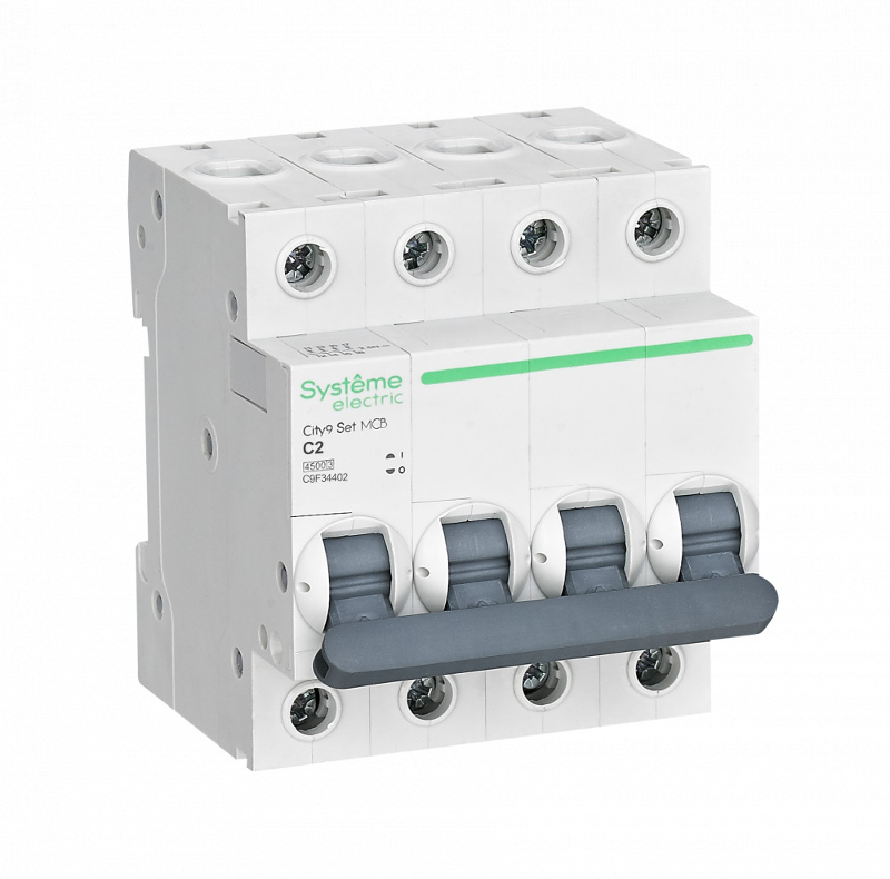 Выключатель автоматический City9 Set C 2A 4P 4,5kA | C9F34402 | SE — Systeme Electric