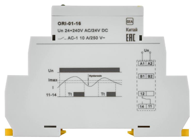 Реле тока ORI. 1,6-16 А. 24-240 В AC / 24 В DC | ORI-01-16 | IEK — миниатюра 3