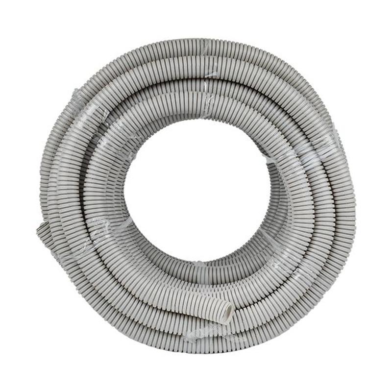 Труба гофр. ПВХ с протяжкой d32 мм (30 м) серая -Plast | tg-z-32-30 | EKF — миниатюра 4