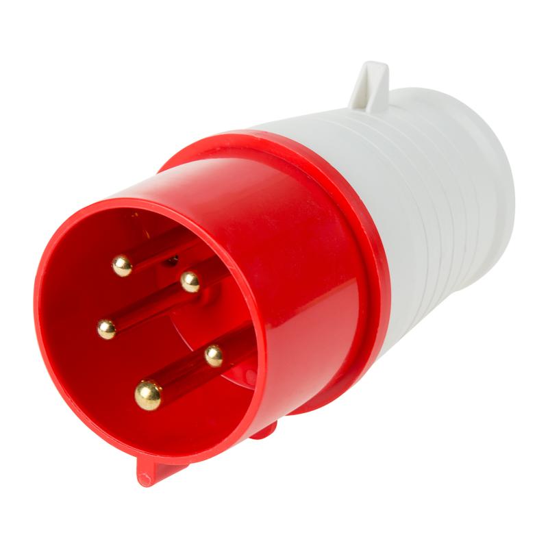 Вилка 025 переносная 3Р+РЕ+N 32А 380В IP44 | 11-8905 | REXANT — REXANT
