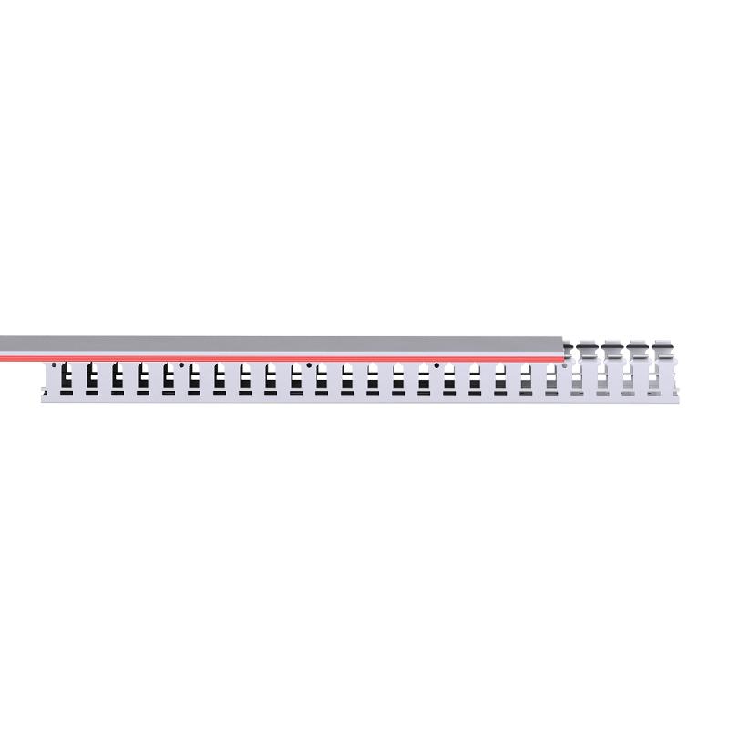 Короб перфорированный, серый RL12 80x40 (ШхВ) зуб - 12мм, паз -8мм  | 00163RL |  DKC — миниатюра 3