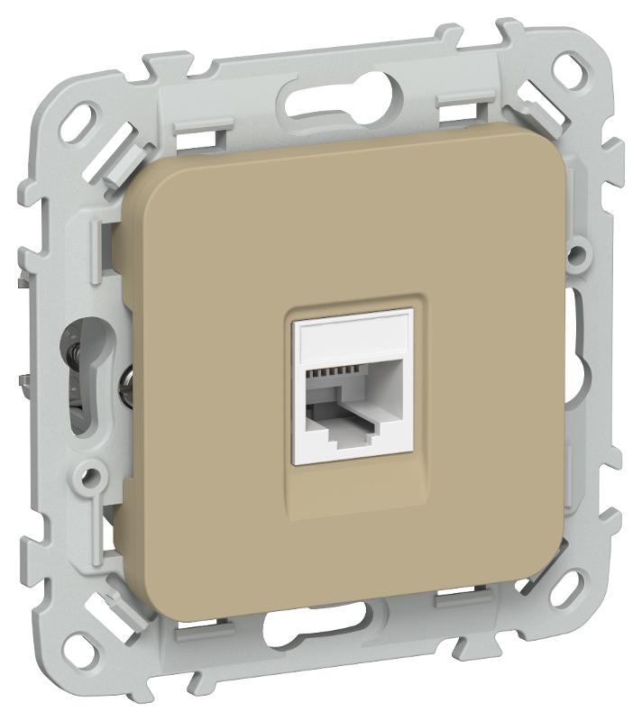 FLITE Розетка компьютерная RJ45 кат.5Е UTP РК5е-1-0-ФлХ хаки | FI-K12-1-K59 | IEK — IEK (ИЭК)