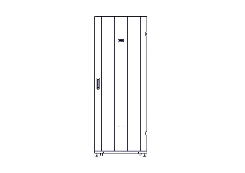 Шкаф Systeme Electric, серия Uniprom, 42U-750/1200, боковые панели 4шт, черный | UR3350 | SE — миниатюра 4