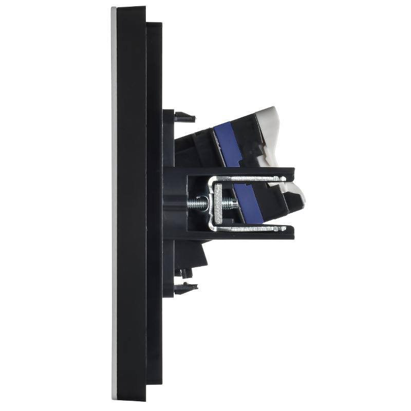 FORTE&PIANO Розетка комп. 2-ая RJ45 кат.6 FP734M металл никель  | FP-K20-2-M-K50 | IEK — миниатюра 4