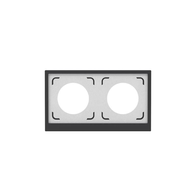 Рамка 2 поста IP44, KANT, черный уголь | 7012944 | DKC — DKC (ДКС)