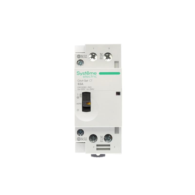 Контактор модульный 2P 2НО 63A AC 230В-230В City9 | C9C32263 |Systeme Electric — миниатюра 3